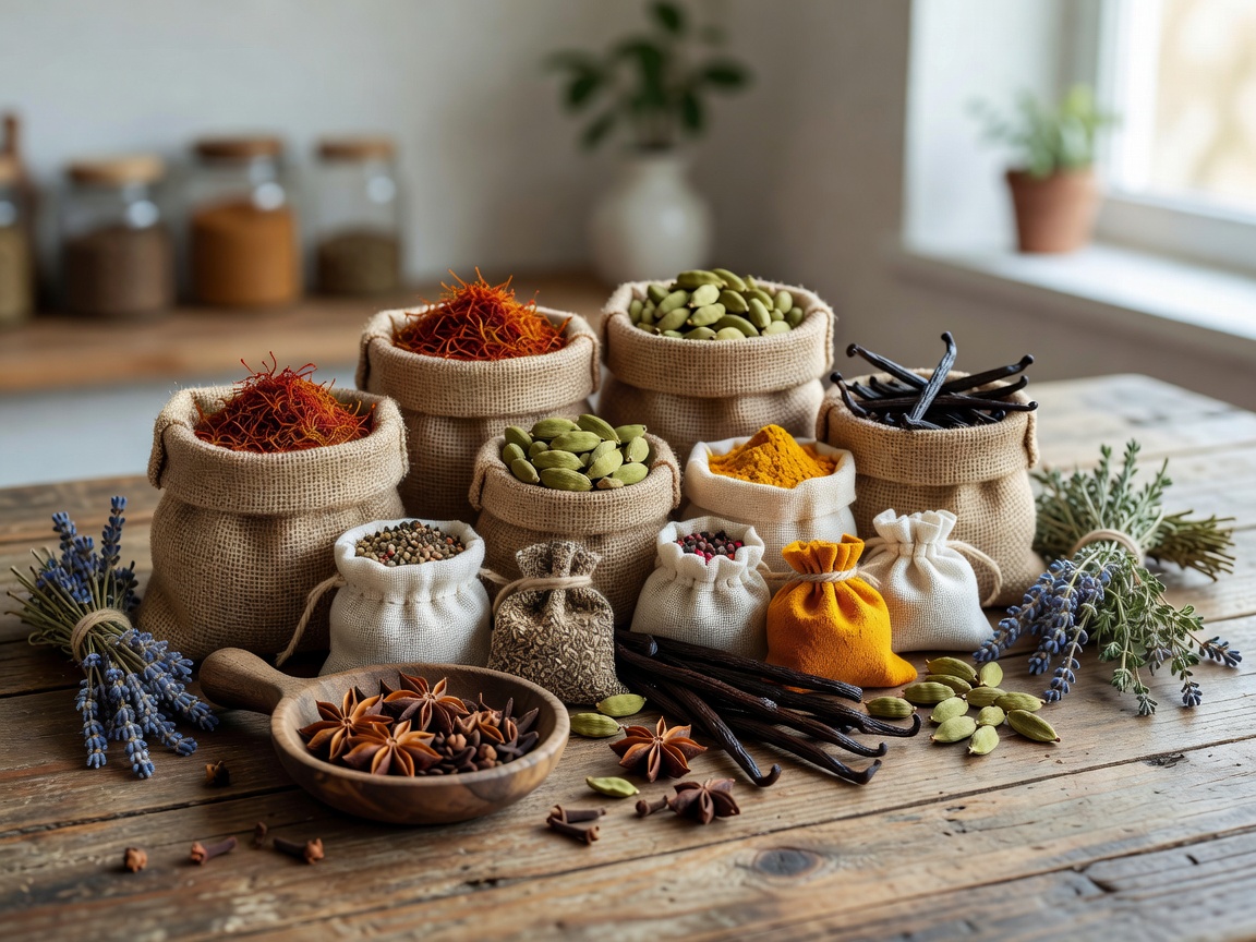Single-origin rare organic herbs and spices sourced for sachet meal kits
